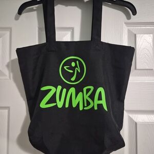 Zumba Black Tote Bag with Green Logo